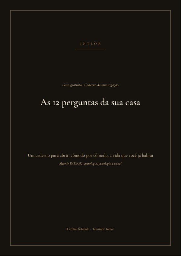 As 12 perguntas da sua casa
